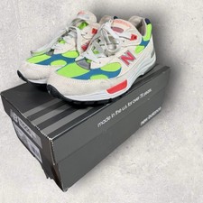 New Balance 992 White Neon Cyan Made In USA M992DA Size 6