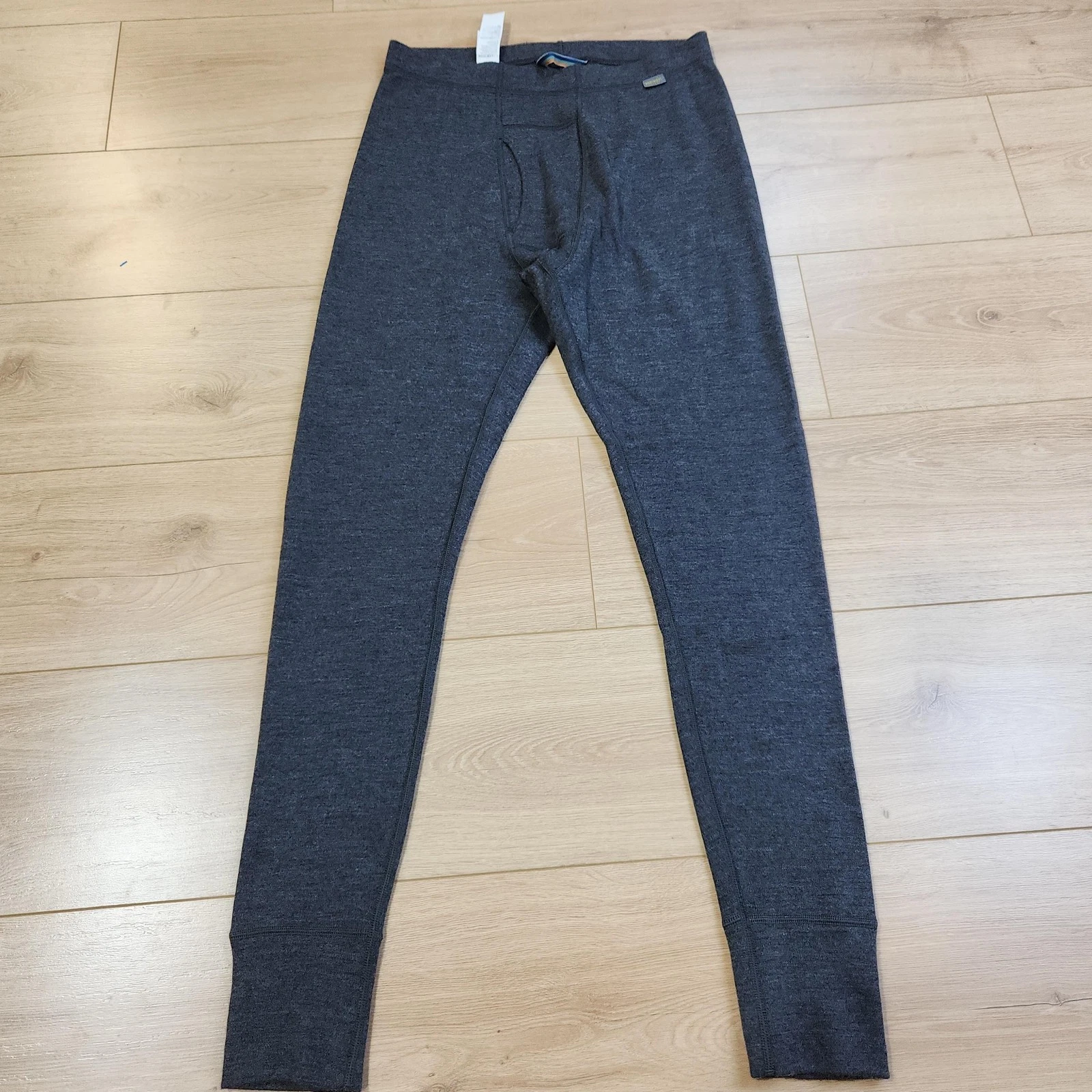 Meriwool Long Johns Mens Medium Gray Merino Wool Thermal Base Layer Pants