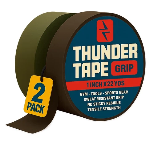 Tactical Grip Tape – 2 Roll Camo Pack (Green & Brown) – Gun Grip Tape for Rifle, - Picture 1 of 12