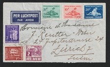 NETHERLANDS INDIES 15 DEC 1939 MAKASSER to SWITZERALND. SEE DESCRIPTION.