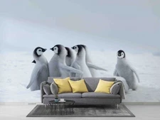 3D Penguin Animal Close-up Wallpaper Wall Murals Removable Wallpaper 5