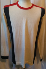 Men's Lacoste pullover sweater - 5 - Devanlay - Made in France - Red,white,Black