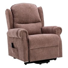 Winchester Dual Motor Riser Recliner Chair in Mink Fabric - Customer Return