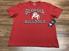 MENS XXL - NEW '47 Brand NCAA Georgia Bulldogs Football T-Shirt Red