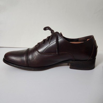 HARRYS OF LONDON Brown/silver Leather SIZE US 9.5 EUR 44 MADE IN ITALY Oxfords Harrys Of London Cap Toe Oxford Dress Shoe Mens 9.5 Brown  main image 4