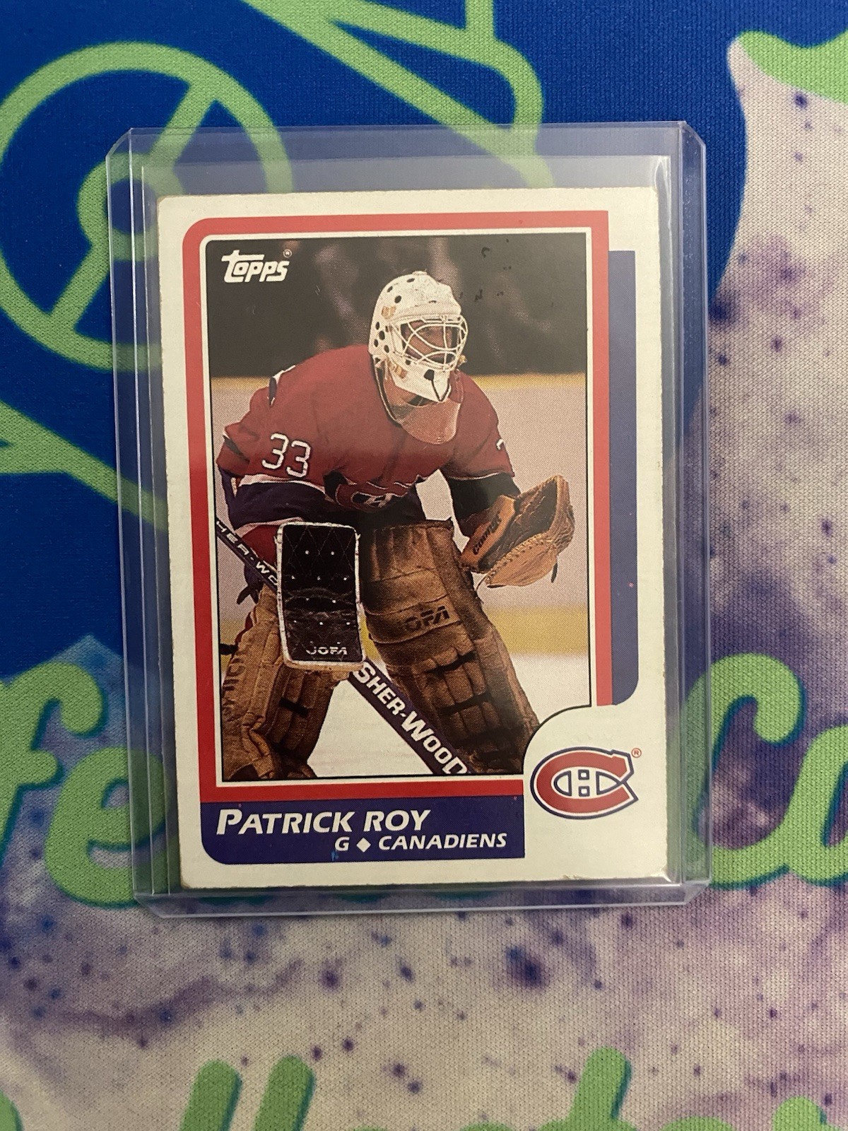 1986-87 Topps - Patrick Roy #53 (RC) NM-LP+ Hockey NHL Card *Rookie Card*