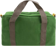 Canvas Wide Mouth Tool Bag, Large Capacity Bags for Men, 16 Inch, Green 