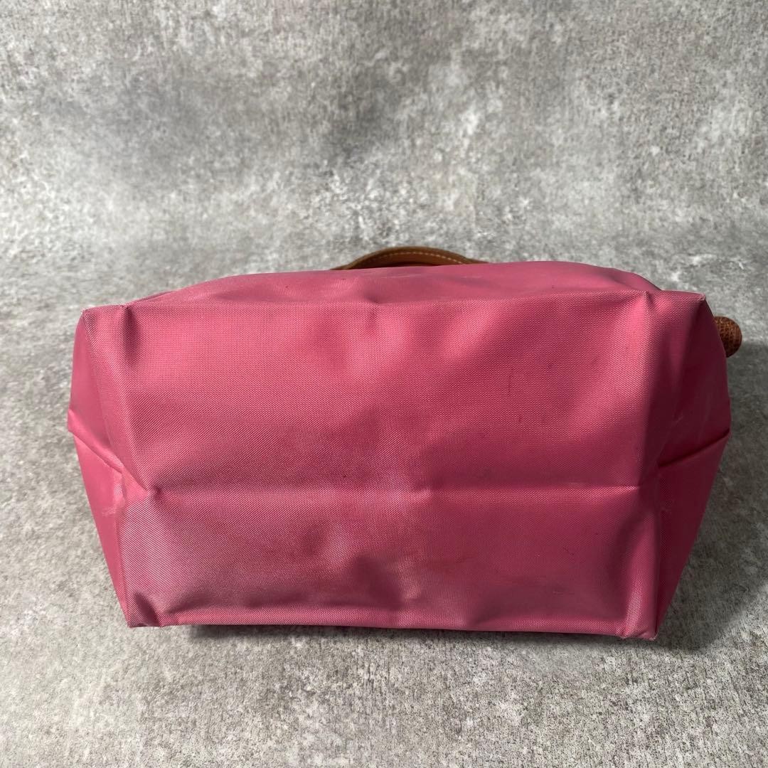 Longchamp Le Pliage S Nylon Tote Bag Handbag Pink Mini Foldable Iconic Authentic image 6