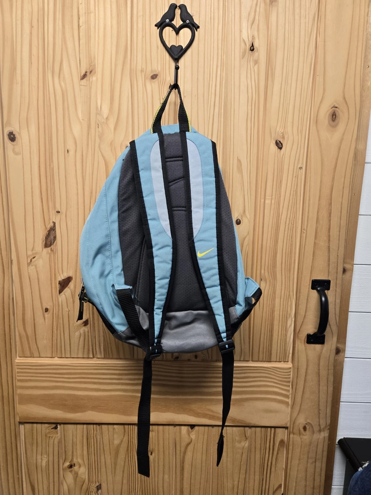 Nike Teal and Grey Backpack Staps and Zips Function Properly Used Good Condition