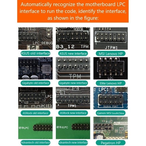 TL631 Pro LPC-DEBUG Diagnosekarte + Erweiterungskarte PCI PCI-E PCI-E Moth5563 - Bild 8 von 10