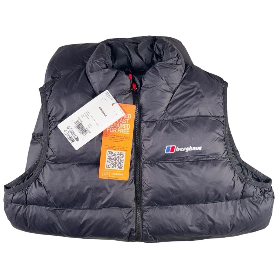 Chaleco aislante Berghaus Chulu negro para hombre tallas pequeñas/medianas sin mangas nuevo Foto 3 de 4
