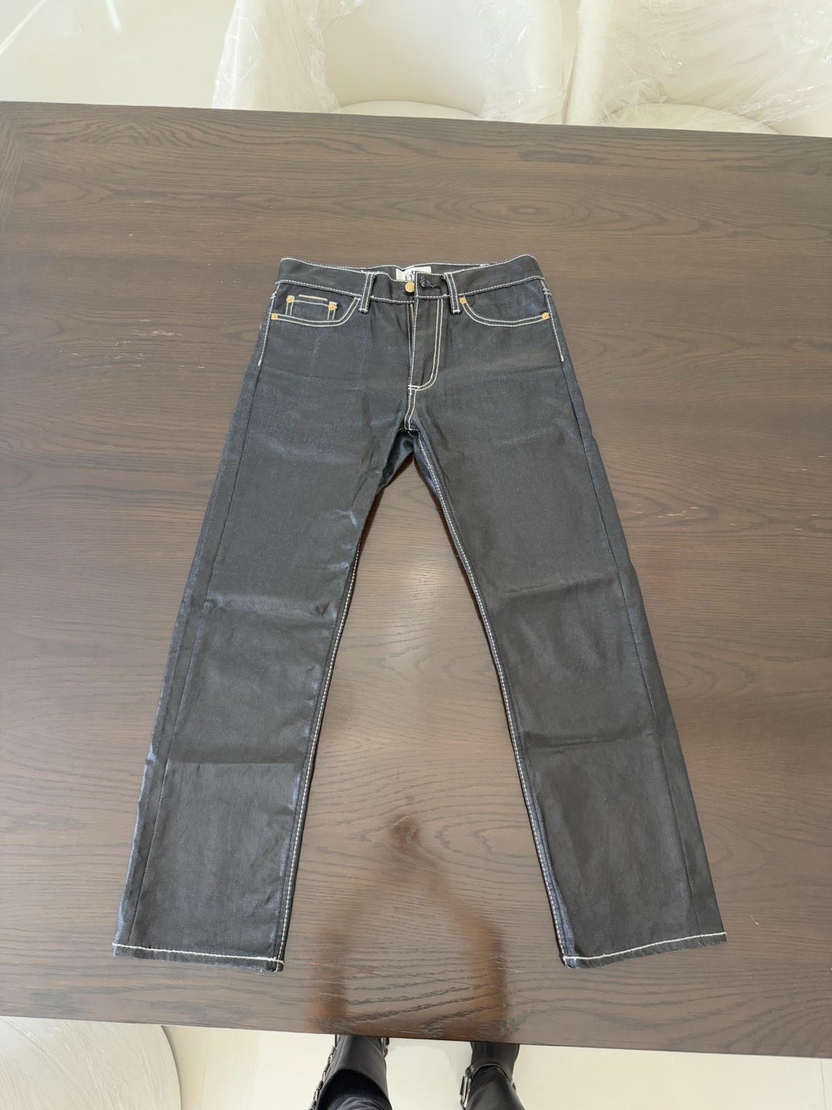 EYTYS CYPRESS TAR BLACK STRAIGHT FIT JEANS SIZE 30