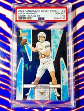 2024 Panini National NSCC ARCH MANNING 1/1 BLACK REFRACTOR PSA 10 GEM #RP4 TEXAS