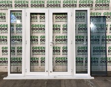 uPVC French Doors SIDELIGHTS WHITE EXTERNAL EXTERIOR DOUBLE GLAZED PVC PLASTIC