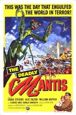 THE DEADLY MANTIS (1957) - 27"x41" restored sci-fi classic BUG movie poster!