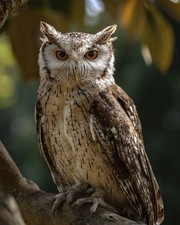 Owl Wildlife Portrait Wall Art 8x10 Bird Print Decor - 260330242