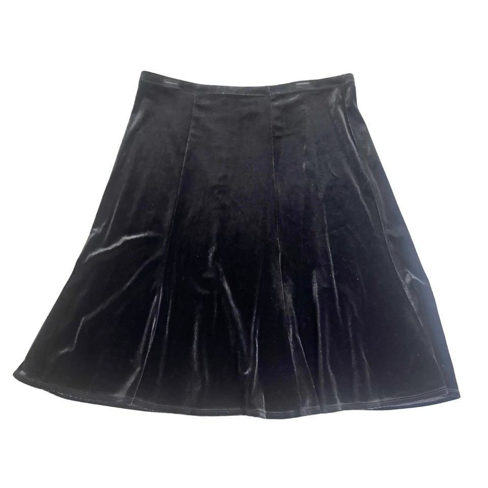 Черный бархат ретро альтернативный фея прихоть Gothic размер XL 1 X Midi макси юбка - Изображение 3 из 4