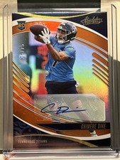 2025 Panini Absolute - Rookies Chimere Dike #113 Orange Spectrum Signatures /75