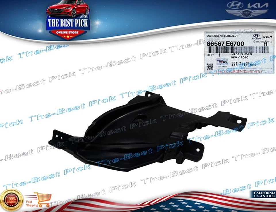 JUEGO DE 2 PIEZAS Parachoques Delantero Conducto Cortina Aire DERECHA+IZQUIERDA 18-19 Hyundai Sonata SE ⭐OEM⭐ Foto 3 de 4