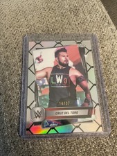 2025 Topps Chrome WWE - Cruz Del Toro #76 Steel Cage Refractor 14/37