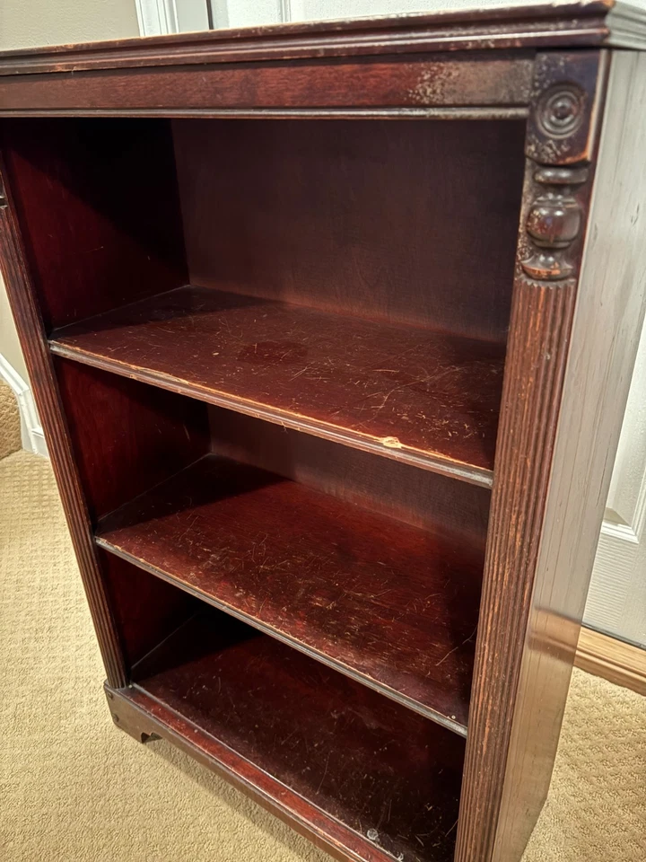 Vintage, solid wood bookcase circa 1920's - 1940's - Image 2 of 3