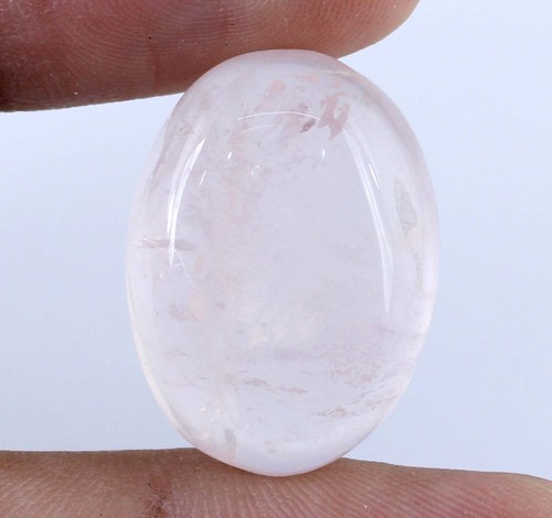 African Pink Rose Quartz 31.15 Carat Natural Oval Loose Gemstone Certified U2471 - Bild 1 von 6