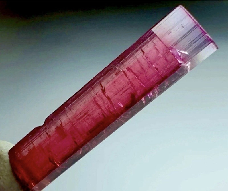 Red Rare Pricey Beautiful Purple Cap Tourmaline Crystal Raw Natural Specimen