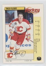 1992-93 Panini Album Stickers Theoren Fleury #46 e6j