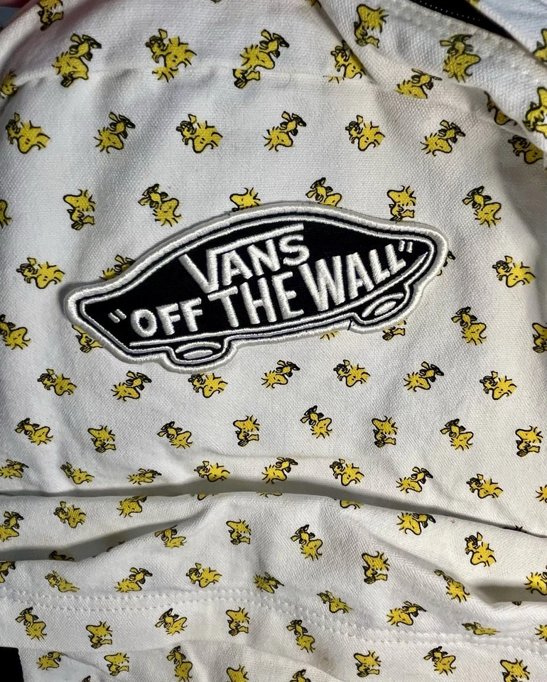 Mochila Woodstock Rara Vans “Off The Wall” Vans X Peanuts 2017 Blanca Foto 3 de 4
