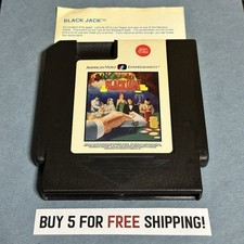 Black Jack for Nintendo NES - Cartridge & Instructions, Tested/Works (1993)