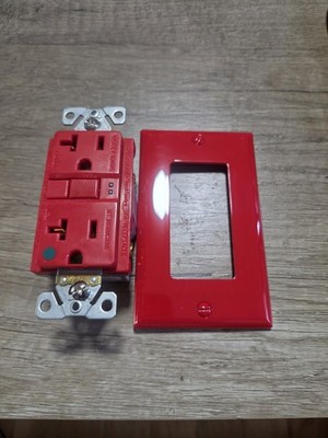 Eaton SGFH20RD GFCI HG ST Duplex 20A EEMAC 5-20R Hospital Red NEW