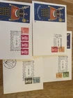 GB UK 13 diff FDC covers all with booklet panes good used incl Railway strike