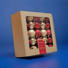 New - 50ct Shatter-Resistant Round Christmas Tree Ornament Set - Wondershop