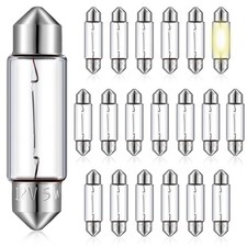 20 Pcs Xenon Festoon Light Bulb Clear Double Ended Festoon Bulb Marine Festoo...