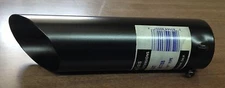 Lot Of 10 Black Exhaust Tips - Angle Cut Style- 2" x 7" - s/o 1 3/4"