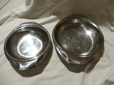 2 x AMC Classic 18/10 Edelstahl Schale Servierschale Schüssel 20 24 cm Teller 