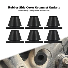 6x Rubber Side Cover Grommets Fit For Harley Touring Road King FLHR 1996-2007