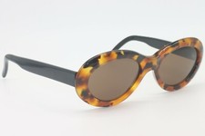 NEW LEONARD OPTICIANS FERMATA D'AUTOBUS BROWN BLACK AUTHENTIC FRAMES EYEGLASSES