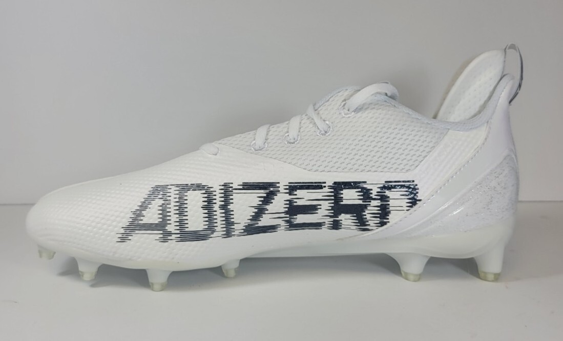 Mens Size 12 Adidas Adizero Scorch Football Cleats White Black FY8360 New Mens Size 12 Adidas Adizero Scorch Football Cleats White  main image 2