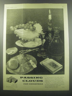 1955 Passing Clouds Cigarettes Ad - Passing Clouds for Christmas