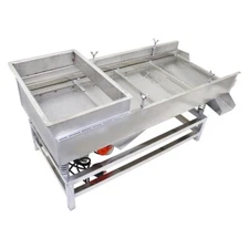 TECHTONGDA Linear Vibrating Screen 9mmSieve Deck Shaker Dual Motor 1 Layer 110V