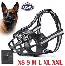 Adjustable Muzzle A Breathable Basket Mask For Large Dogs To Stop Barking USA