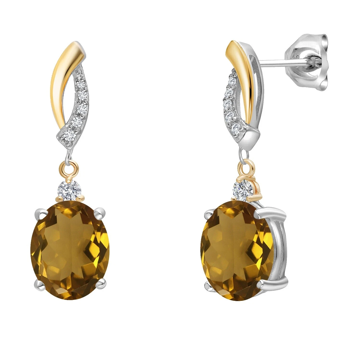 Joyería de cuarzo de oro amarillo para hombre