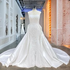 Robe Mariage Sweetheart Mermaid Wedding Dresses with Detachable Train Elegant