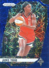 2024 Panini Prizm WNBA JACKIE YOUNG #1 BLUE VELOCITY PRIZM ACES