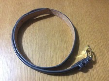 New Unisex Grey Leather Belt, Medium, 32"-36", Mens Womens, Gold Buckle