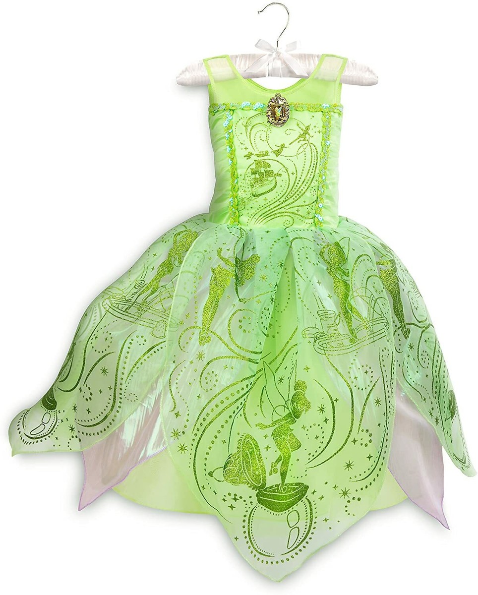 Disney Store Princess Tinker Bell Costume Dress Girl Size 7/8 | eBay