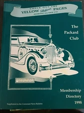 1998 the Packard Club Membership Directory cover Dietrich Convertible Sedan