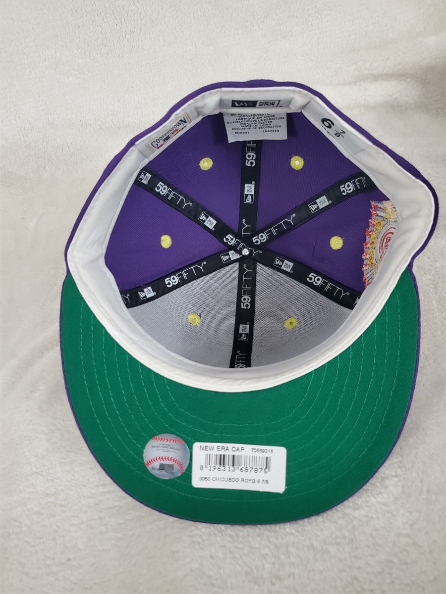 NEW ERA 59 FIFTY MLB CHICAGO CUBS PURPLE ASG 1990 FITTED HAT SZ 6
