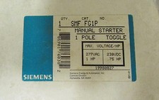 SIEMENS Manual Starter w/ Pilot Light 1 Pole 277V SMF FG1P 